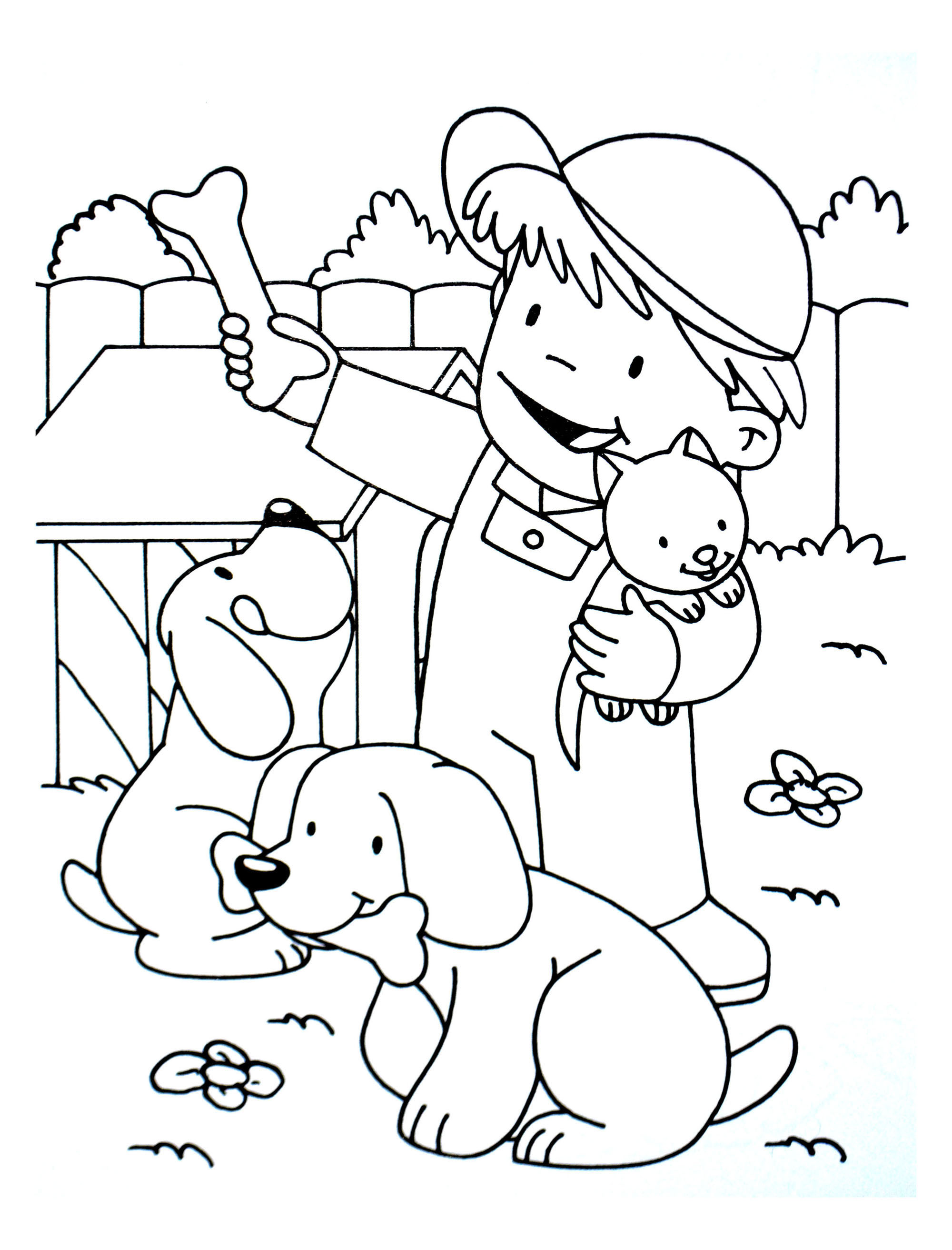 Coloriage imprimer de chien dessin de chien imprimer coloriage duun chien de traineau dessin Coloriage enfant a imprimer