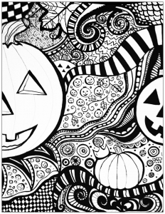 Coloriage de Halloween gratuit à colorier
