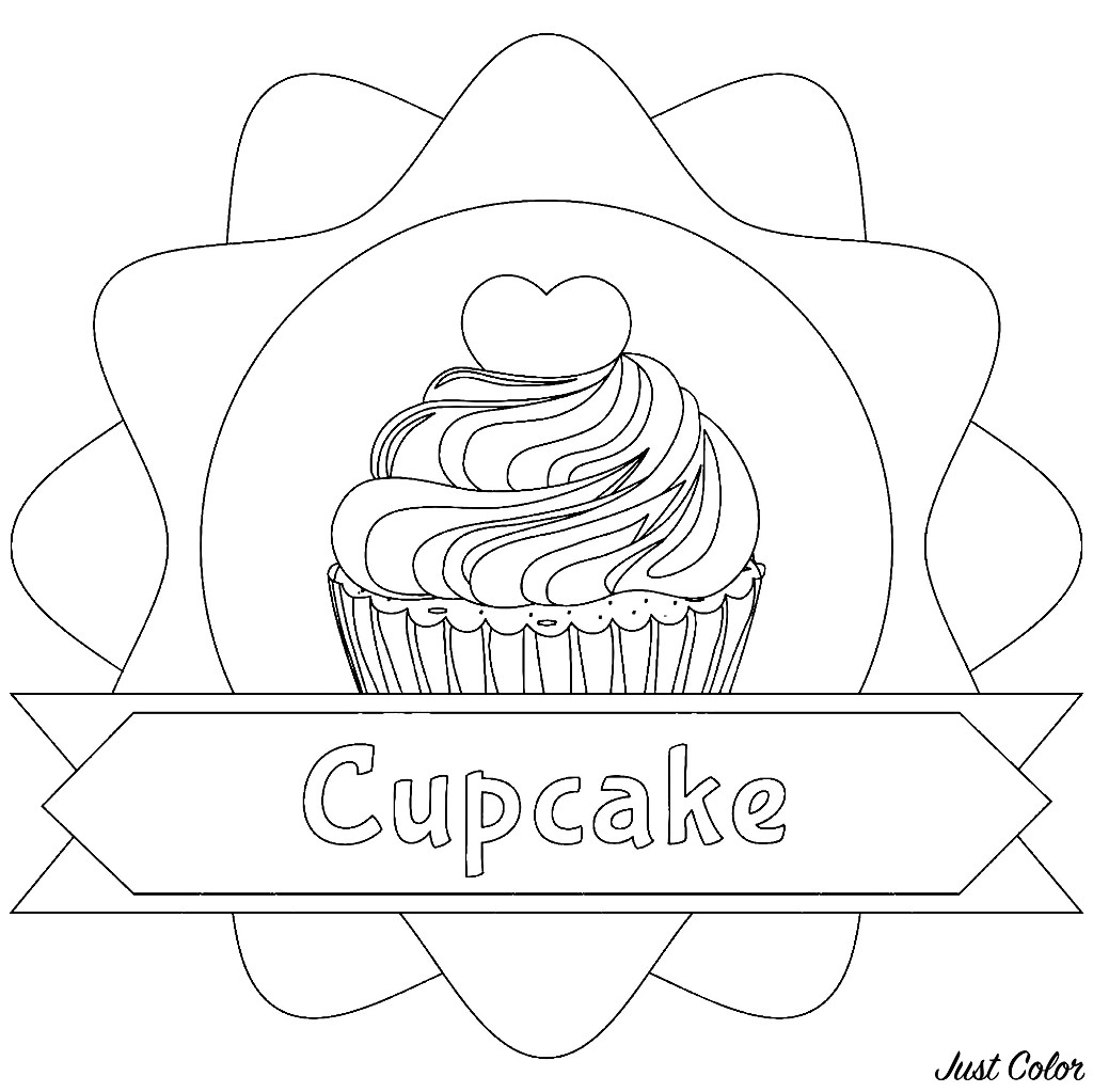 Une belle illustration avec un cupcake et le texte correspondant