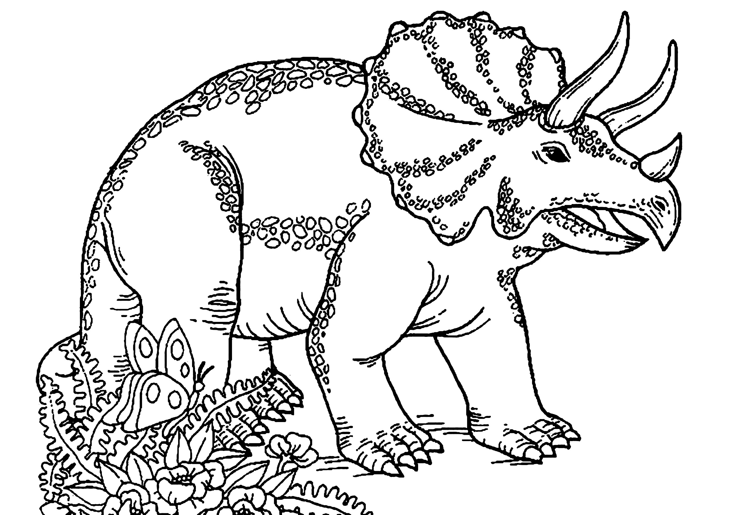 Triceratops Dinosaur Coloring Pages Dinosaurs Coloring Pages Porn Sex