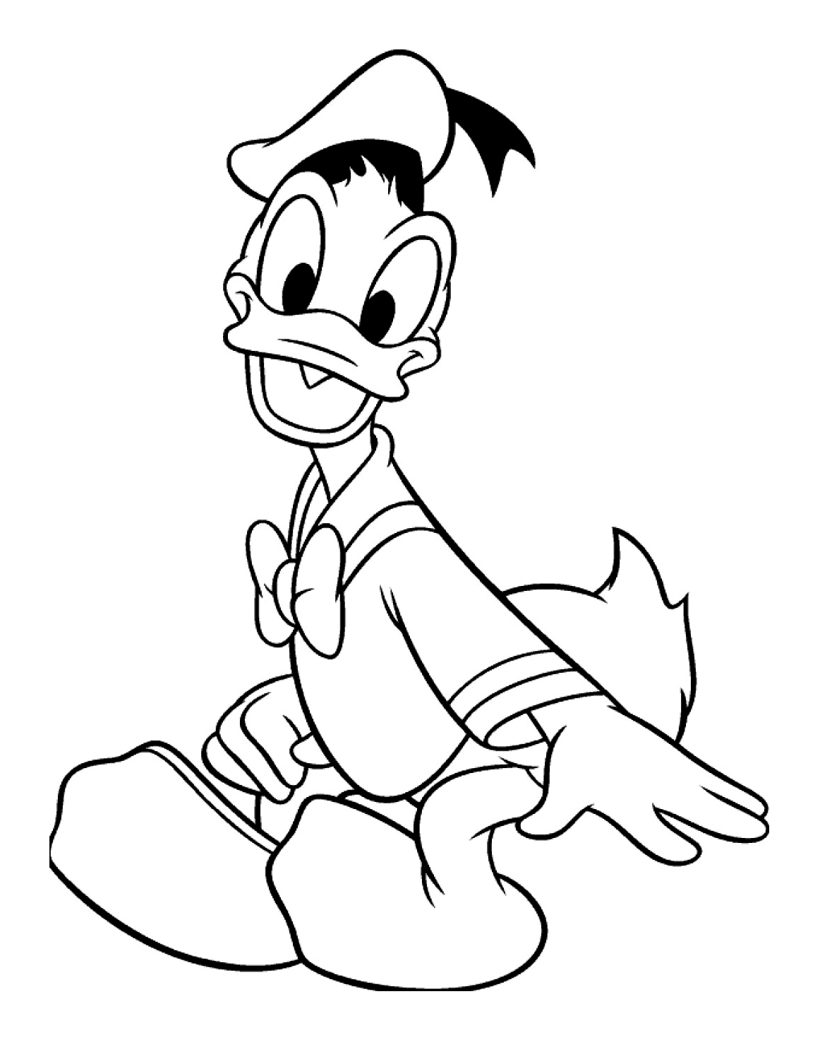 Donald (Disney) - Coloriage Donald pour enfants
