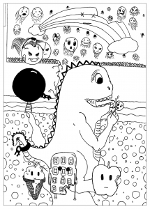 coloriage-doodle-dinosaure-allan
