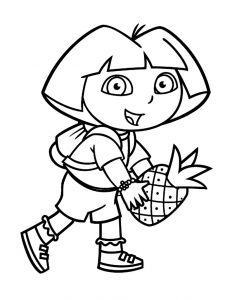 Image de Dora l'exploratrice à télécharger et colorier