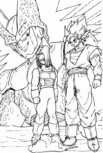 Coloriages dragon ball z 4