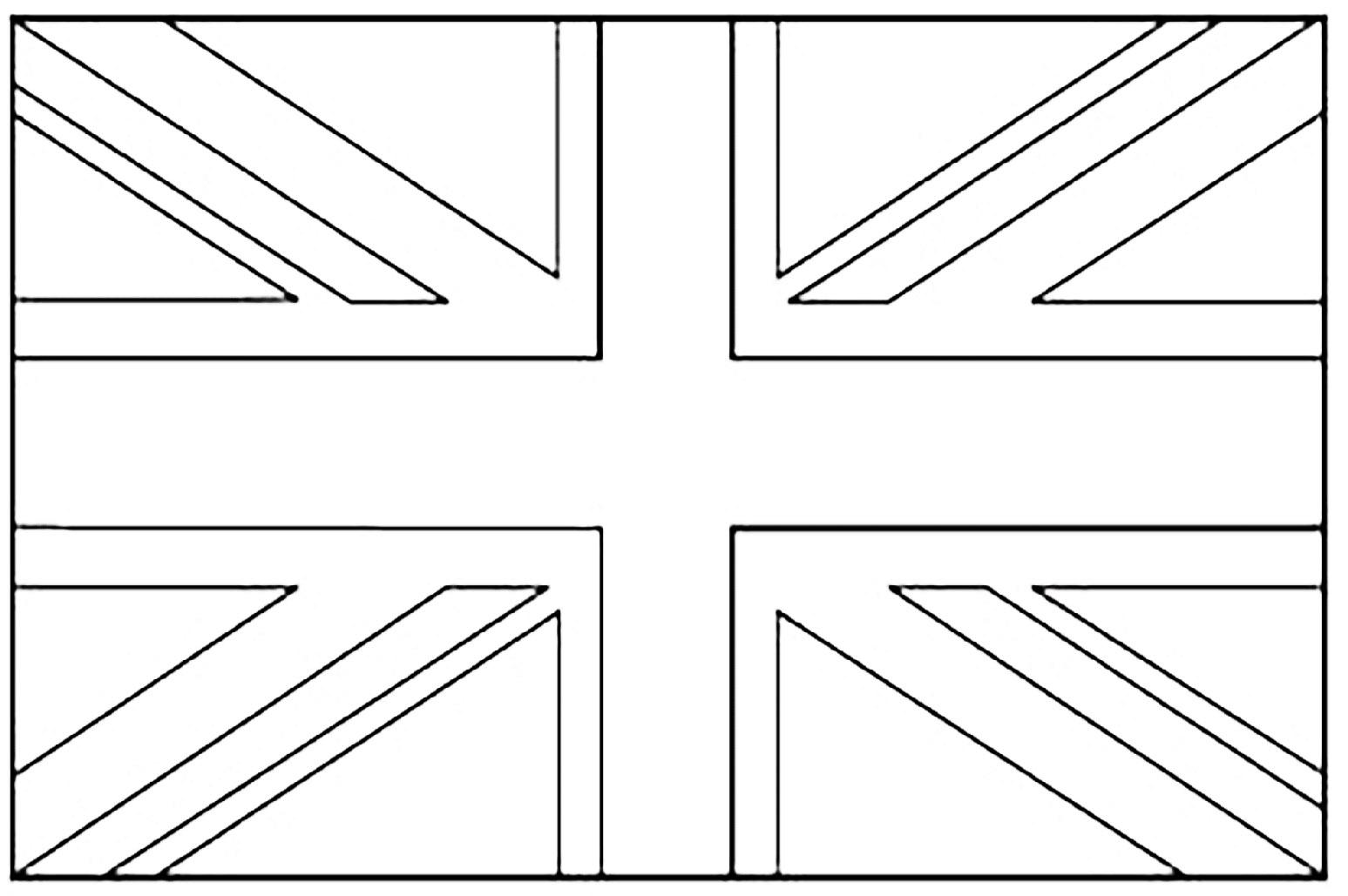 Coloriage du drapeau du Royaume Uni