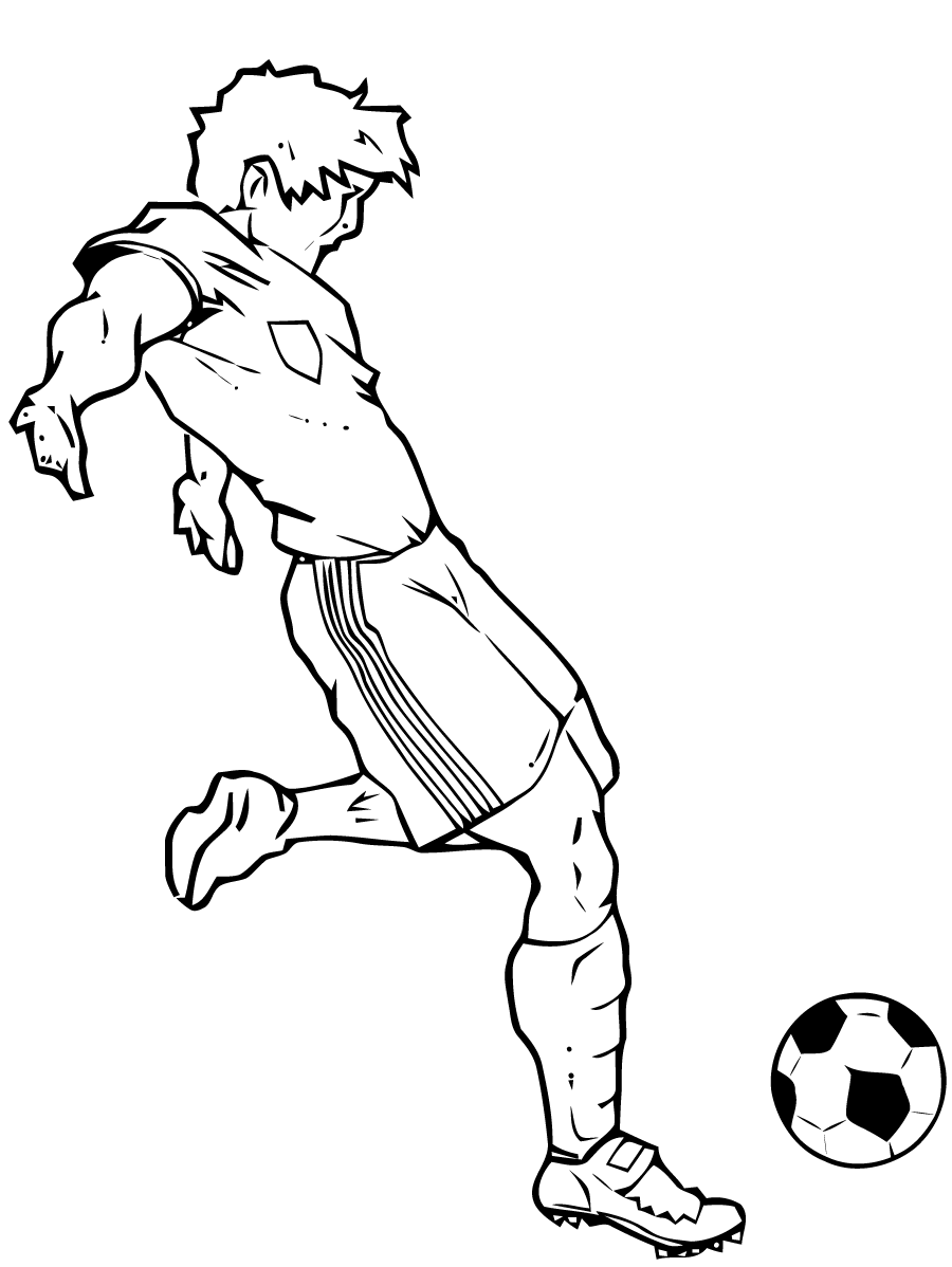 Coloriage à imprimer de foot
