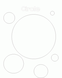 Coloriage formes cercles 3
