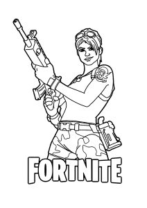 Fortnite Battle Royale : Personnage féminin ressemblant à Lara Croft