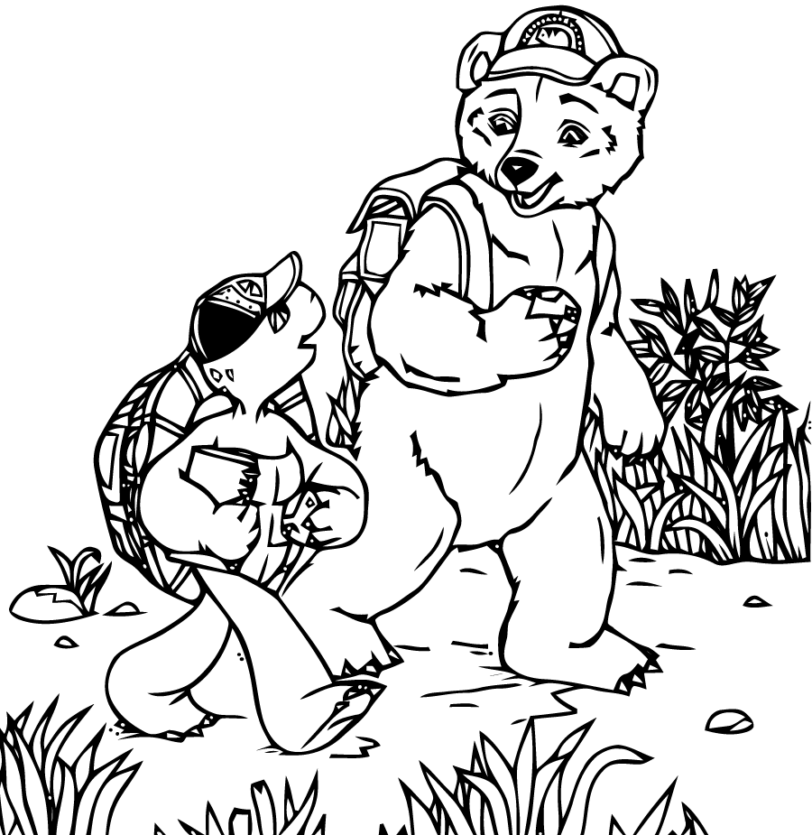 Image de Franklin et son ami l'ours à imprimer