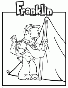 Coloriage de Franklin à telecharger gratuitement