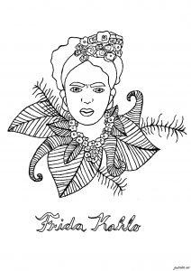 Visage de Frida Kahlo