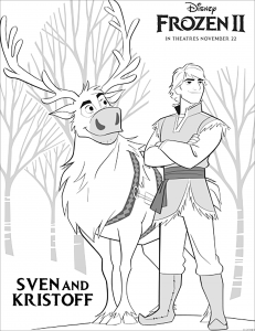 La reine des neiges 2 : Kristoff et Sven (avec texte)
