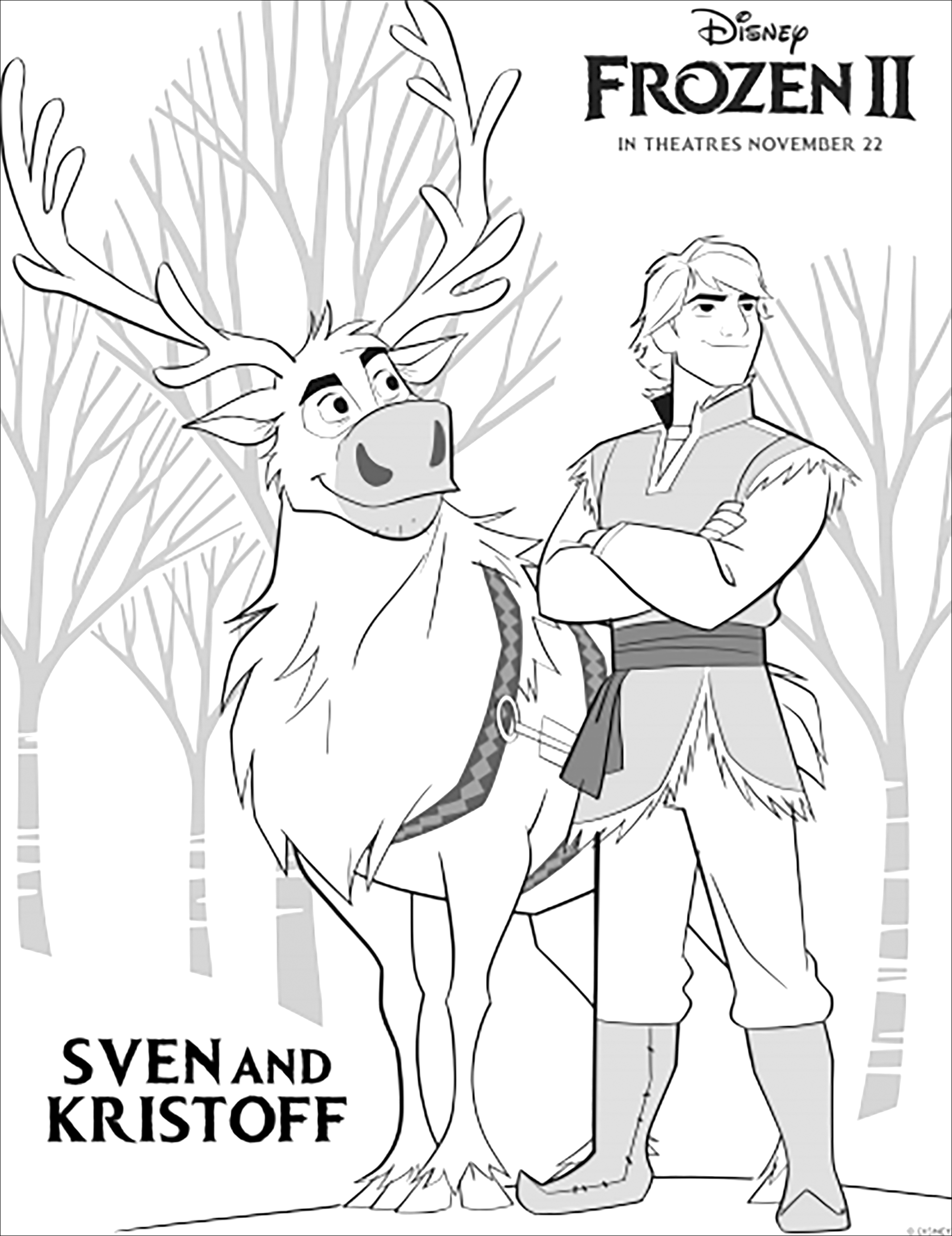 Kristoff et le renne Sven de retour dans La reine des neiges 2 de Disney (version avec texte)