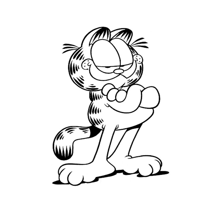 Image de Garfield à imprimer et à colorier