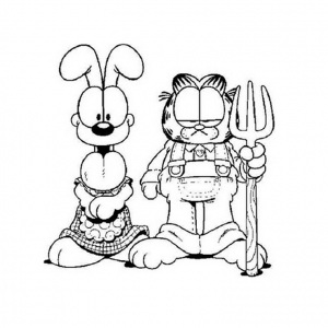 Image de Garfield à télécharger et colorier