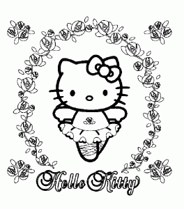 Coloriage de Hello Kitty pour enfants
