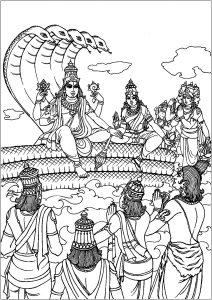 Vishnu who takes human form : Rama, to visit men