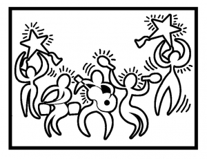 Image de Keith Haring à télécharger et colorier