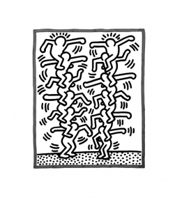Coloriage de Keith Haring pour enfants