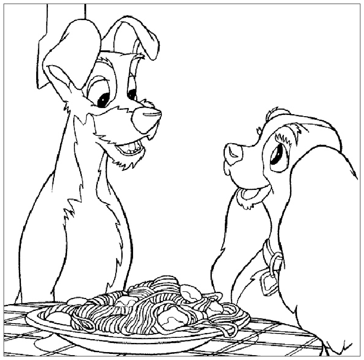 Le fameux repas ... et les spaghettis