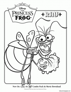 Image de La princesse et la grenouille à télécharger et colorier