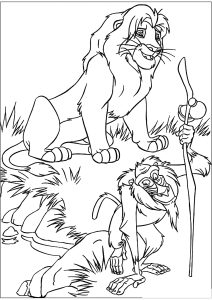 Le Roi Lion : Simba et Rafiki