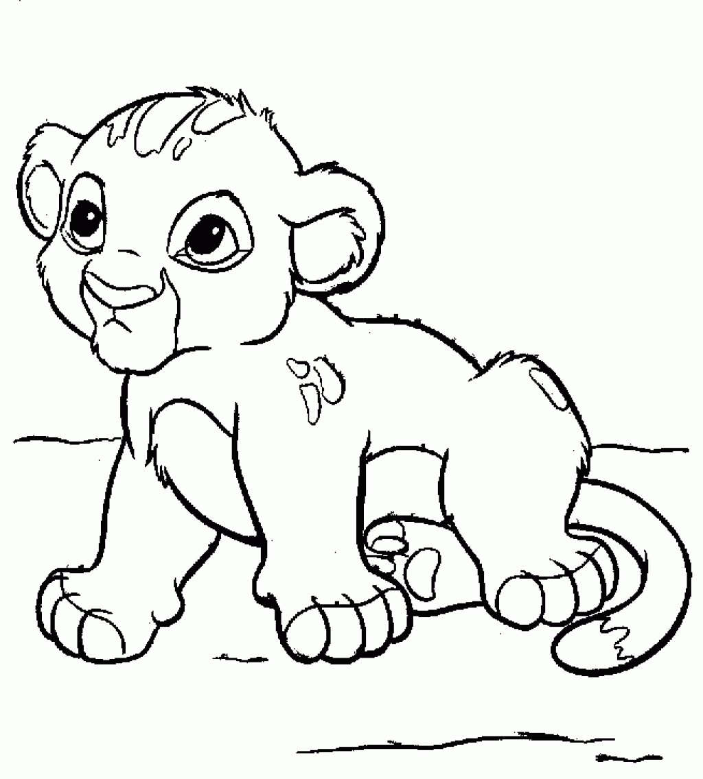 Bebe Simba Coloriage Le Roi Lion Coloriages Pour Enfants