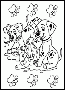 Image de Les 101 Dalmatiens à télécharger et colorier