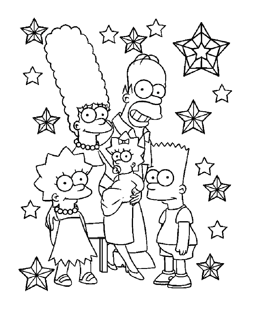 Les Simpsons 1 Coloriage Simpsons Coloriages Pour Enfants