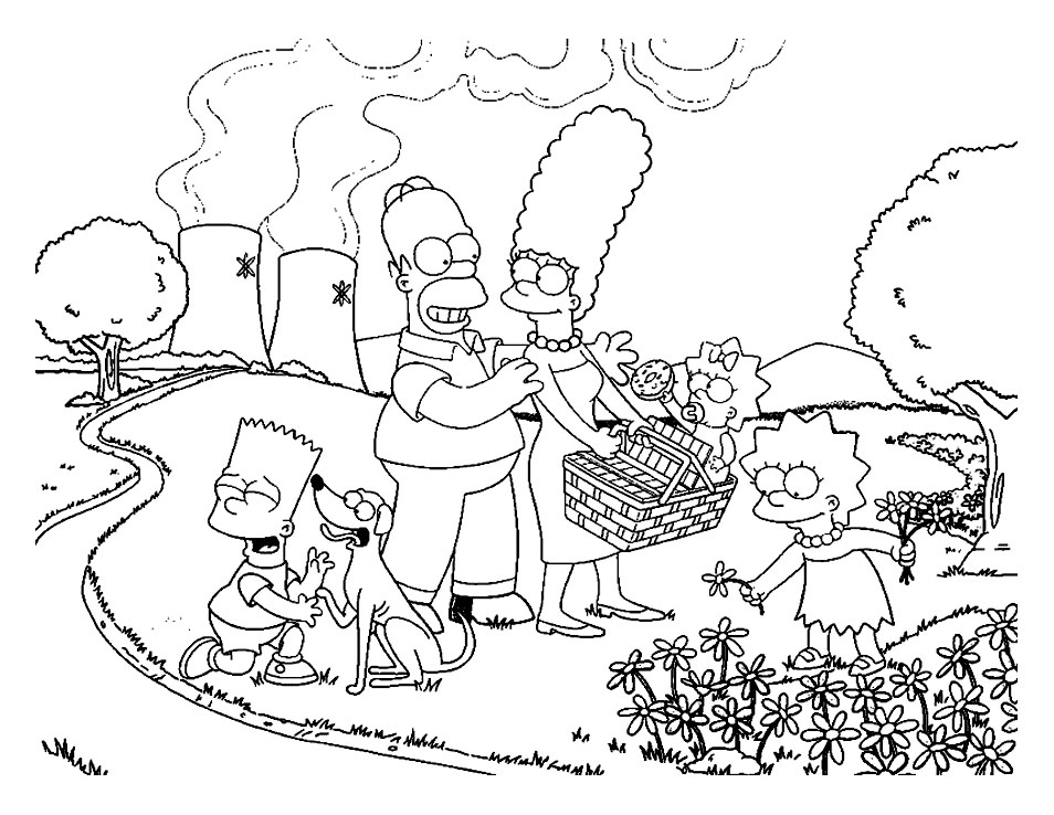 Les simpsons 2 - Coloriage Simpsons - Coloriages pour enfants