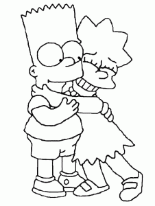 Image de Les Simpsons à imprimer et colorier