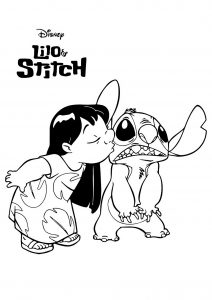 Coloriage Lilo et Stitch à télécharger