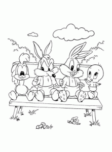 Dessin de Looney Tunes gratuit à imprimer et colorier