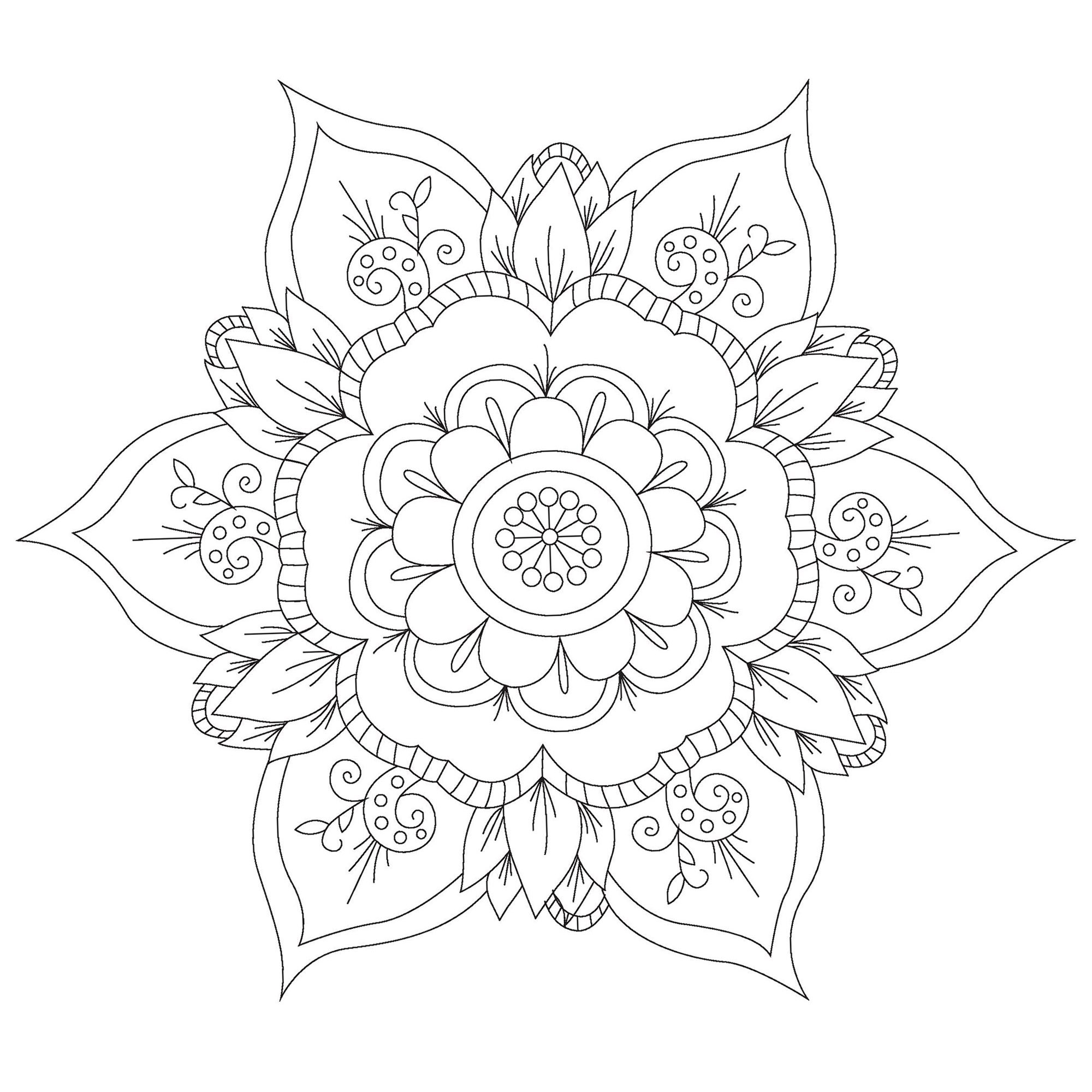 Coloriage Mandala Enfant Mandala Coloriage Maternelle MUWNH