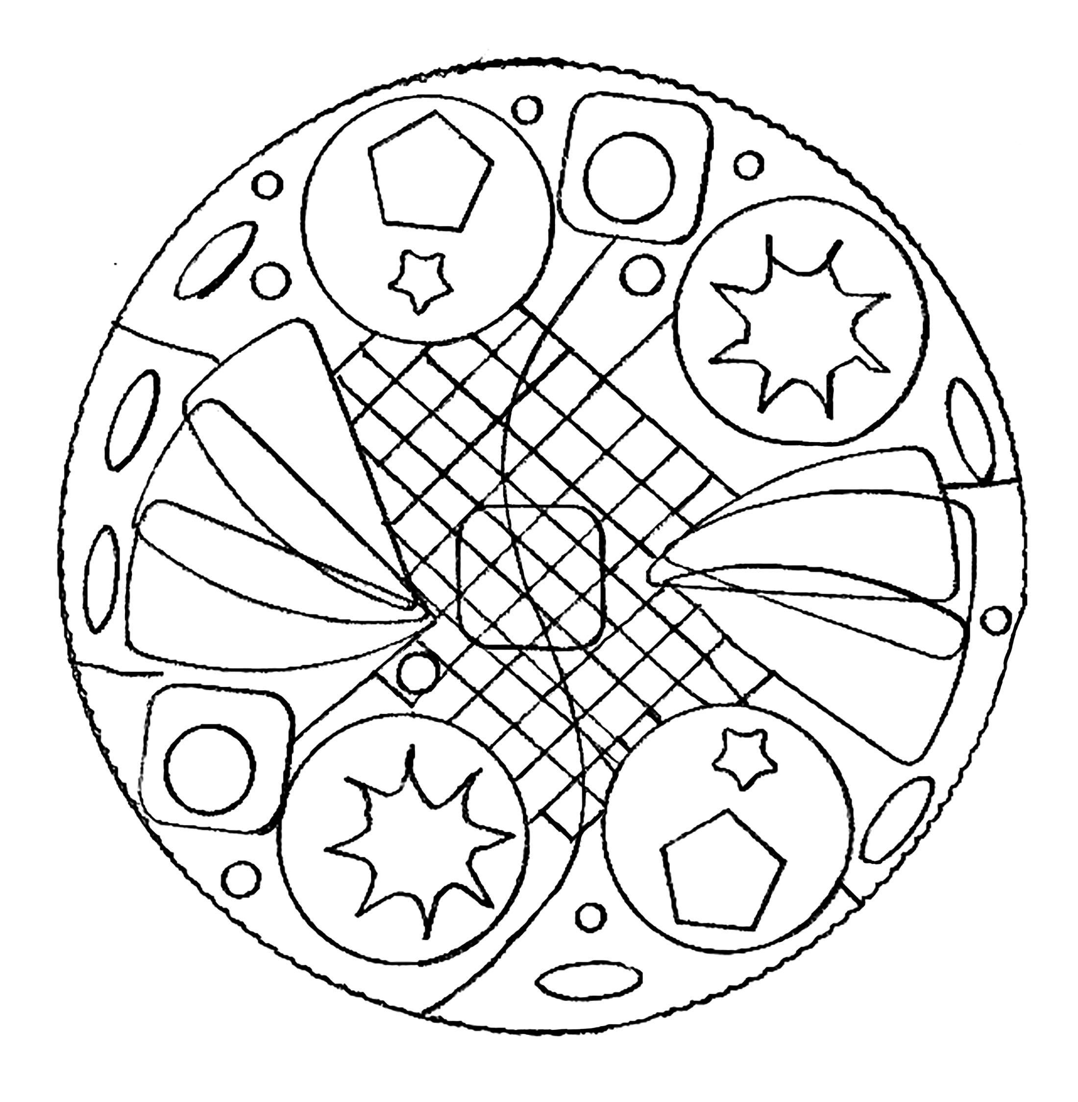 Mandala simple par domandala 11 Coloriage Mandalas 11 image=mandalas mandala simple par domandala 11 1