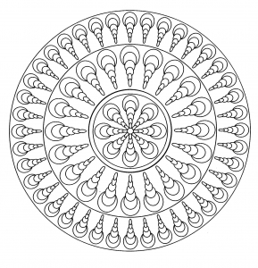 Mandala facile geometrique 4