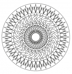 Mandala facile geometrique 6