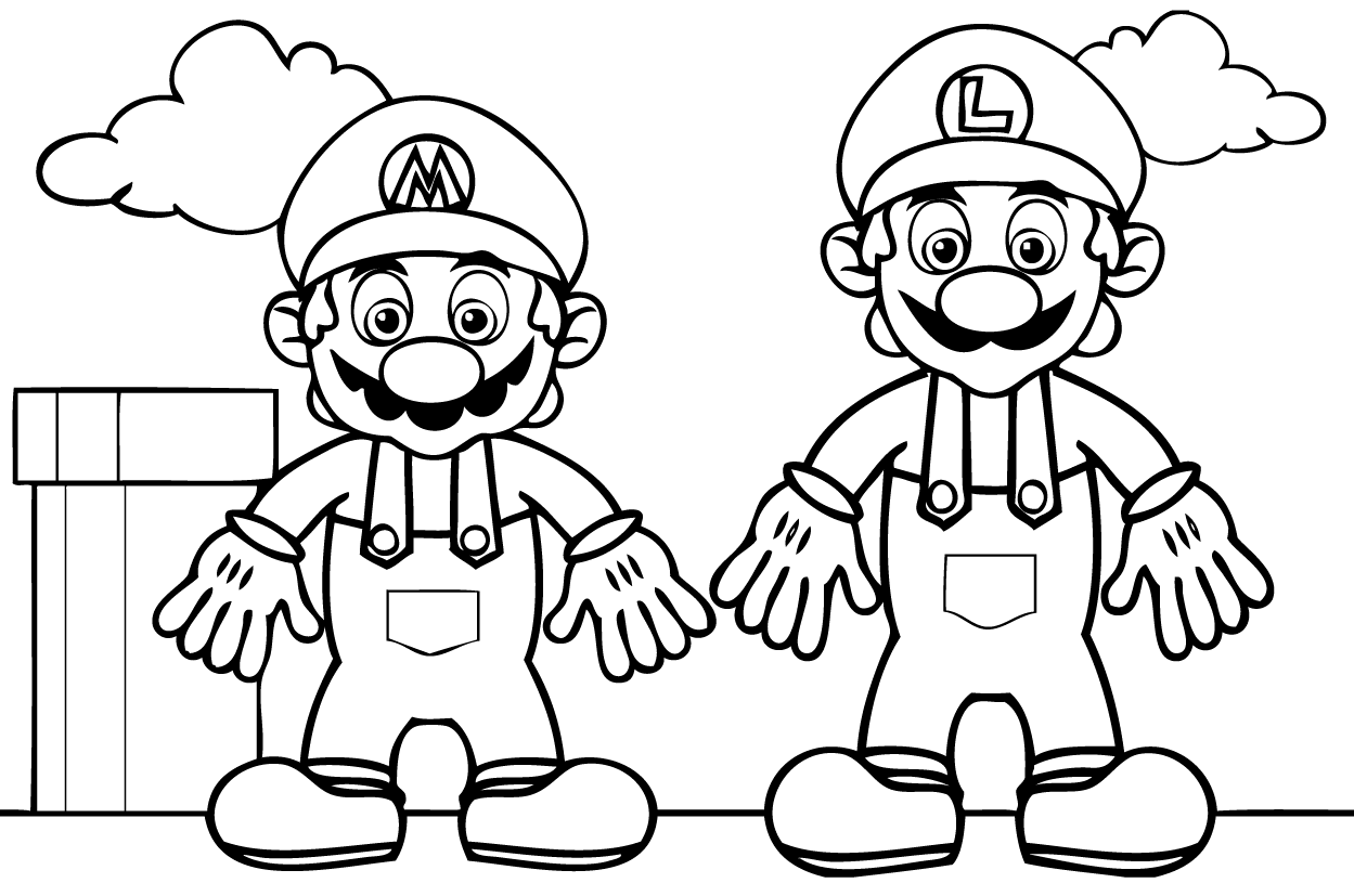 Coloriages Mario Bros 7 Coloriage Super Mario Coloriages Pour Enfants