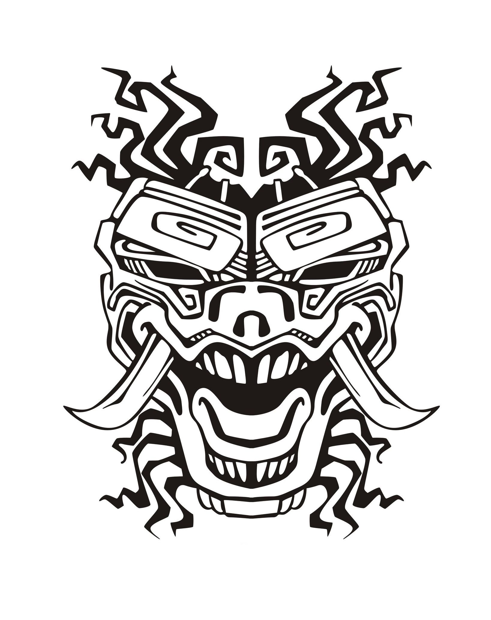 Masque inspiration inca maya azteque 2