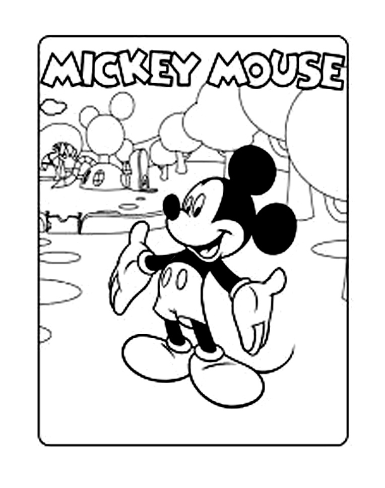 Mickey Mouse Coloriage Mickey Coloriages Pour Enfants