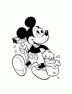 Mickey l'as de la peinture
