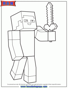 Image de Minecraft à télécharger et colorier