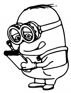 Dave The Minion Despicable Coloring Pages