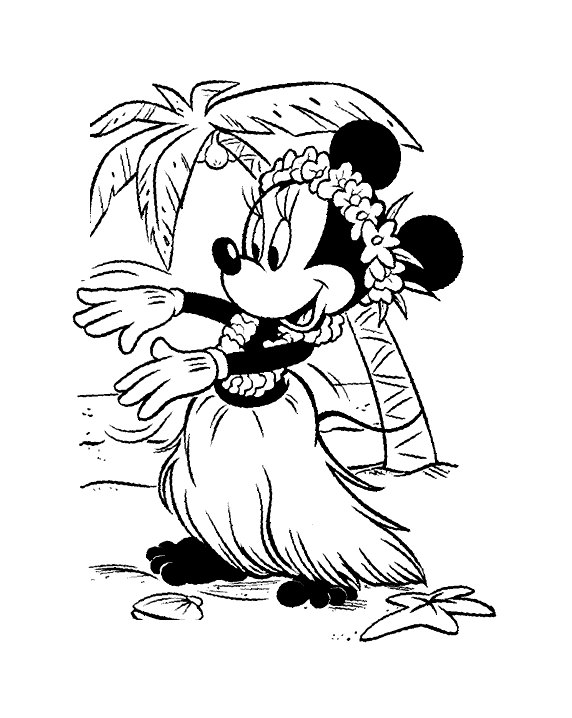L'amie de Mickey à Tahiti