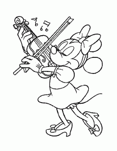 Minnie et son violon