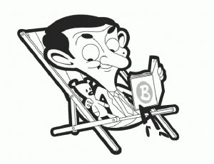 Image de Mr Bean à imprimer et colorier