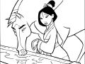 Image de Mulan à imprimer et colorier