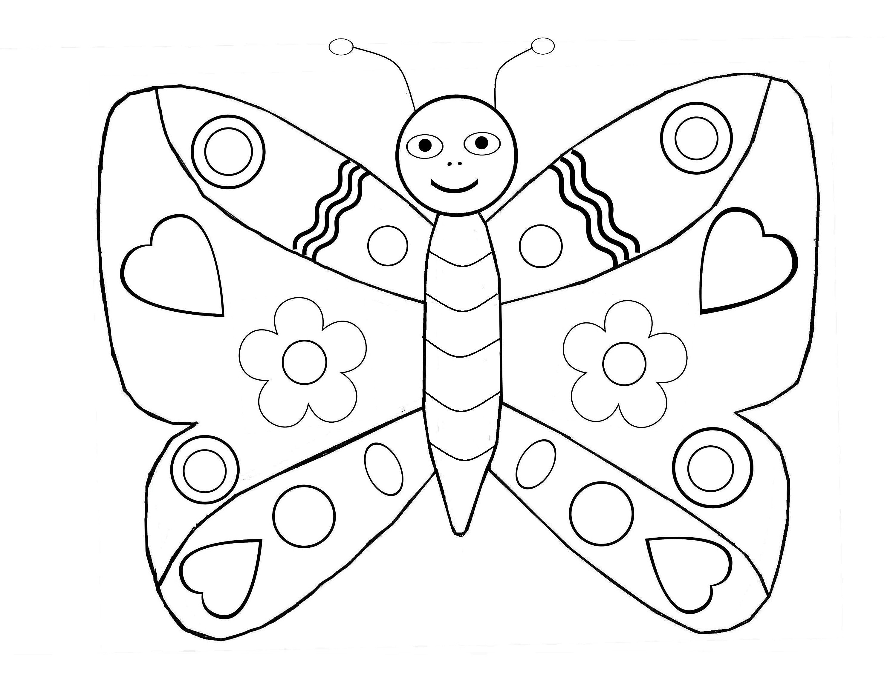 Papillons 4 - Coloriage de Papillons - Coloriages pour enfants