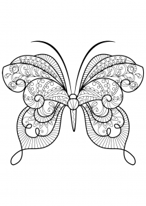 Coloriage de Papillons à imprimer