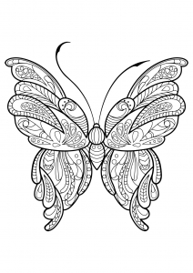 Dessin de Papillons gratuit à imprimer et colorier
